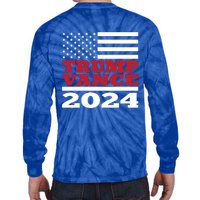 Trump Vance Republican 2024 Election Front And Back Tie-Dye Long Sleeve Shirt