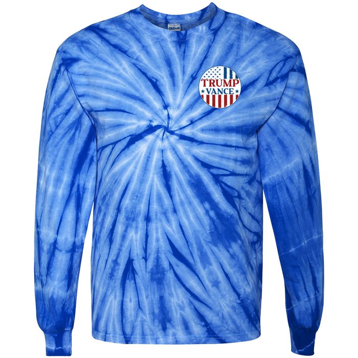 Trump Vance Republican 2024 Election Front And Back Tie-Dye Long Sleeve Shirt