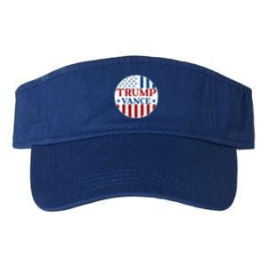 Trump Vance Republican 2024 Election Front And Back Valucap Bio-Washed Visor