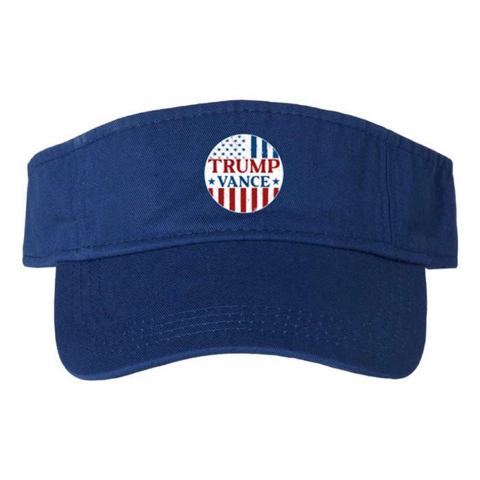 Trump Vance Republican 2024 Election Front And Back Valucap Bio-Washed Visor