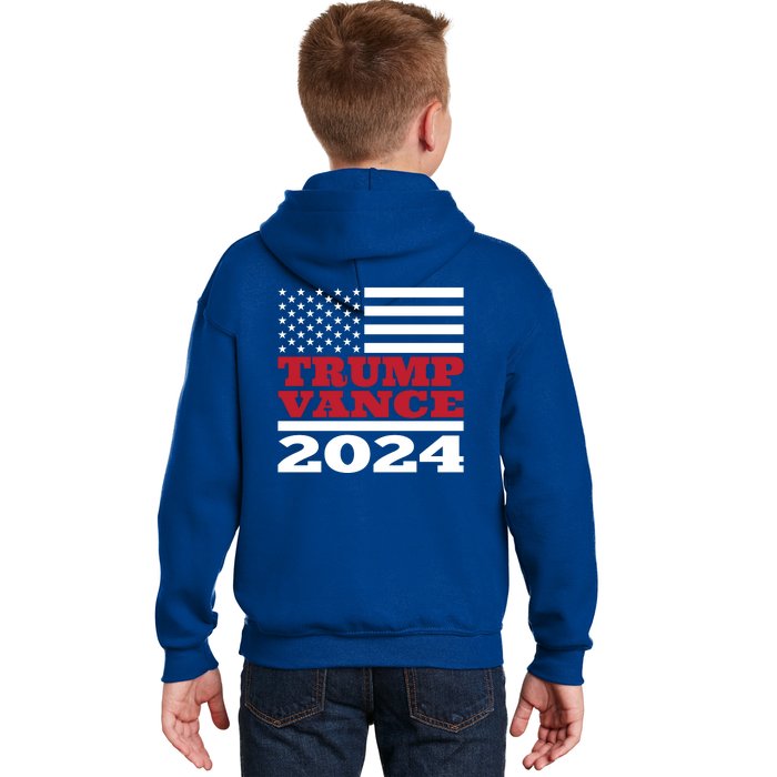 Trump Vance Republican 2024 Election Front And Back Kids Hoodie