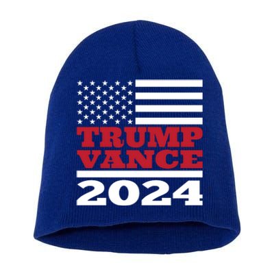 Trump Vance Republican 2024 Election Front And Back Short Acrylic Beanie