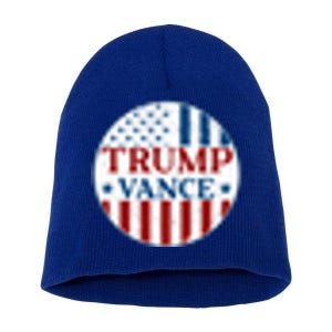 Trump Vance Republican 2024 Election Front And Back Short Acrylic Beanie