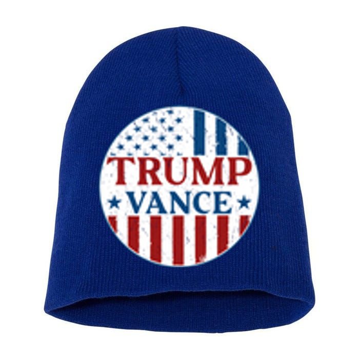 Trump Vance Republican 2024 Election Front And Back Short Acrylic Beanie