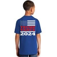 Trump Vance Republican 2024 Election Front And Back Kids T-Shirt