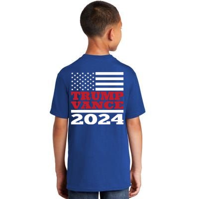 Trump Vance Republican 2024 Election Front And Back Kids T-Shirt