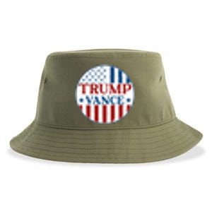 Trump Vance Republican 2024 Election Front And Back Sustainable Bucket Hat