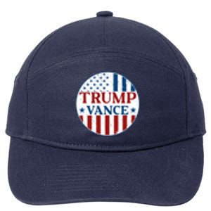 Trump Vance Republican 2024 Election Front And Back 7-Panel Snapback Hat