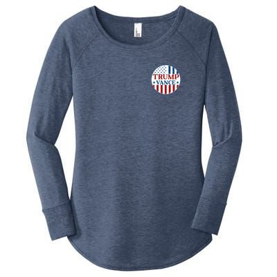 Trump Vance Republican 2024 Election Front And Back Women's Perfect Tri Tunic Long Sleeve Shirt