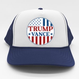 Trump Vance Republican 2024 Election Front And Back Trucker Hat