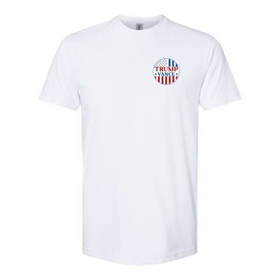 Trump Vance Republican 2024 Election Front And Back Softstyle CVC T-Shirt