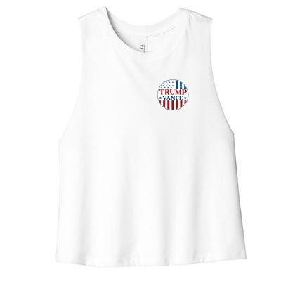 Trump Vance Republican 2024 Election Front And Back Women's Racerback Cropped Tank