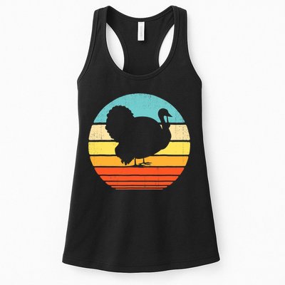 Turkey Vintage Retro Happy Thanksgiving  Womens Tank Top