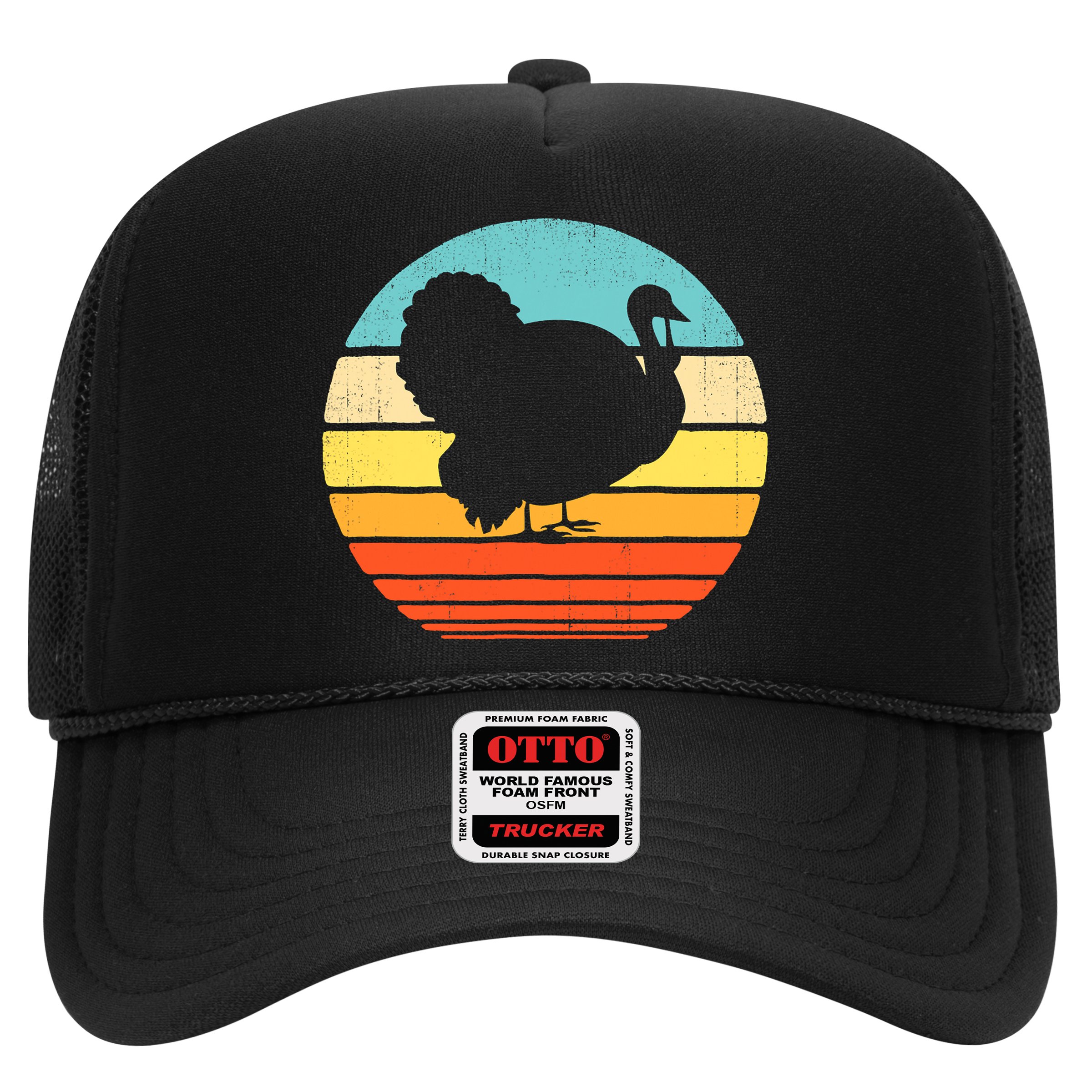 Turkey Vintage Retro Happy Thanksgiving  Hat