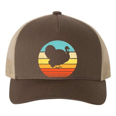 Turkey Vintage Retro Happy Thanksgiving  Yupoong Adult 5-Panel Trucker Hat