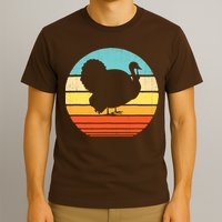Turkey Vintage Retro Happy Thanksgiving  T-Shirt