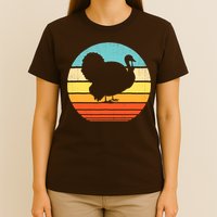 Turkey Vintage Retro Happy Thanksgiving  T-Shirt