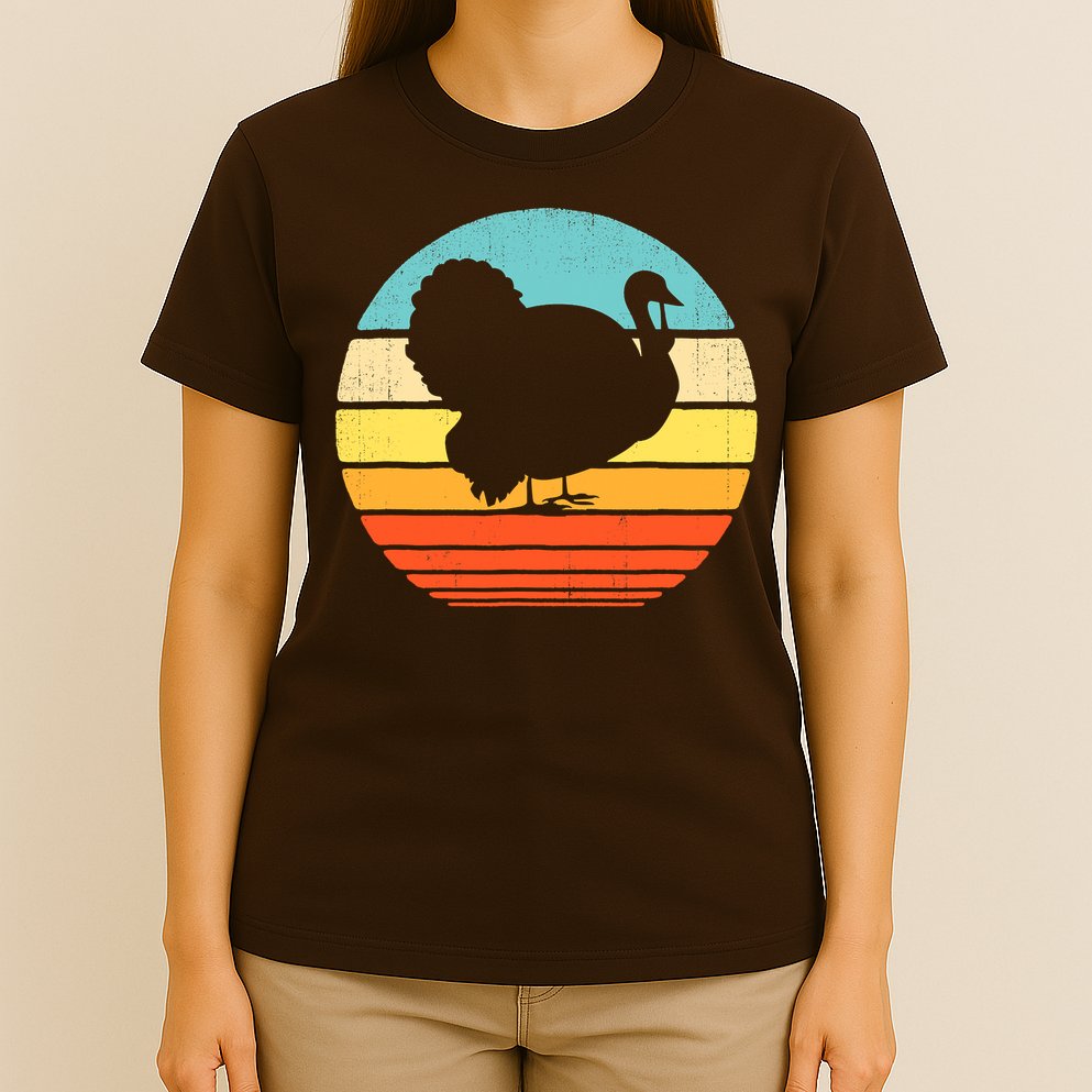 Turkey Vintage Retro Happy Thanksgiving  T-Shirt