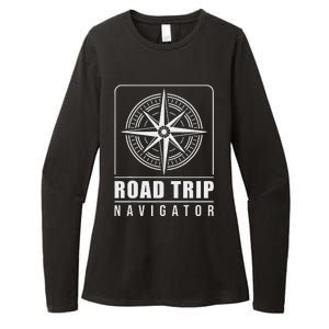 Traveler Vacation Road Trip Navigator Map Womens CVC Long Sleeve Shirt