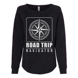 Traveler Vacation Road Trip Navigator Map Womens California Wash Sweatshirt