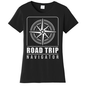 Traveler Vacation Road Trip Navigator Map Women's T-Shirt