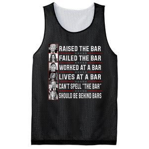 Trump Voter Raised The Bar Failed The Bar Worked At A Bar Mesh Reversible Basketball Jersey Tank