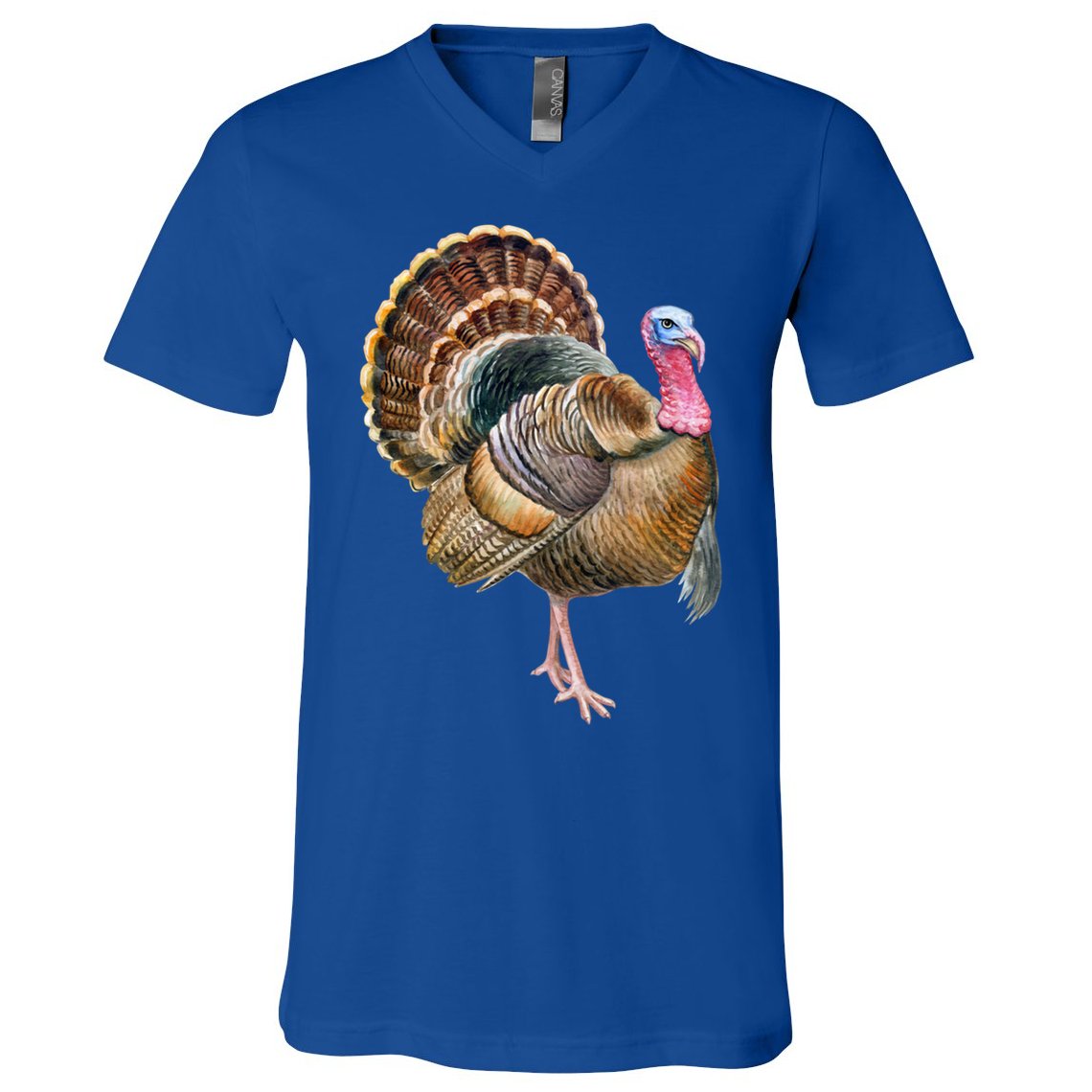 Turkey Vintage Retro Gobble Gobble Thanksgiving Classic Cool Gift V-Neck T-Shirt