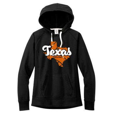 Texas Volleyball Retro Women's Fleece Hoodie