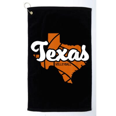 Texas Volleyball Retro Platinum Collection Golf Towel