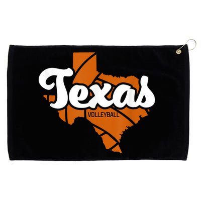 Texas Volleyball Retro Grommeted Golf Towel