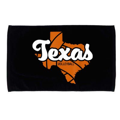 Texas Volleyball Retro Microfiber Hand Towel