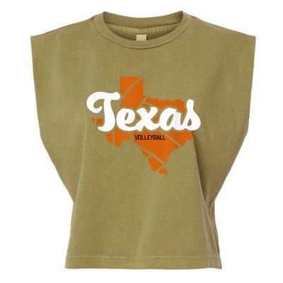 Texas Volleyball Retro Garment-Dyed Women's Muscle Tee