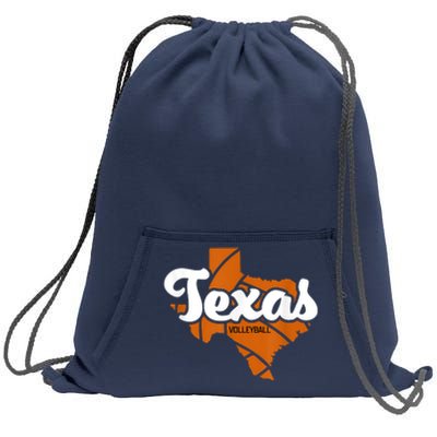 Texas Volleyball Retro Sweatshirt Cinch Pack Bag