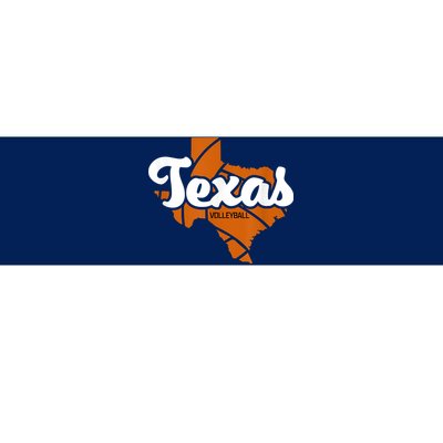 Texas Volleyball Retro Bumper Sticker