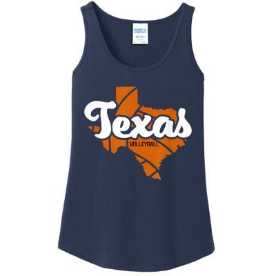 Texas Volleyball Retro Ladies Essential Tank