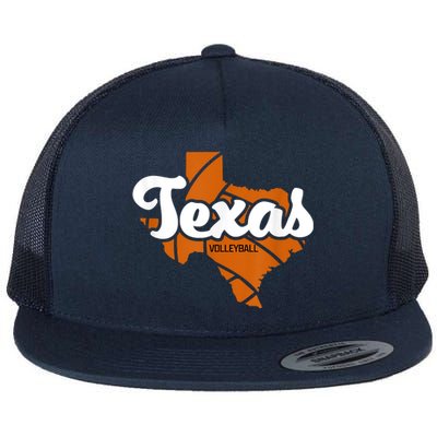 Texas Volleyball Retro Flat Bill Trucker Hat