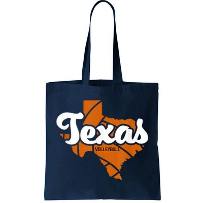 Texas Volleyball Retro Tote Bag