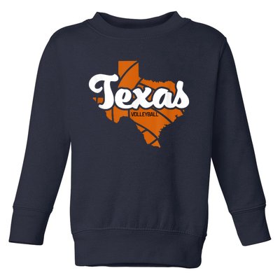 Texas Volleyball Retro Toddler Sweatshirt