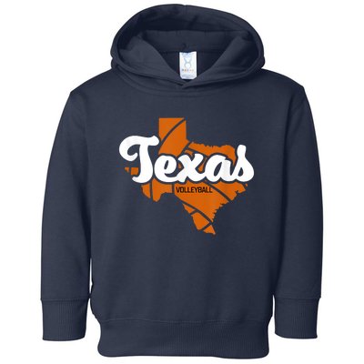 Texas Volleyball Retro Toddler Hoodie