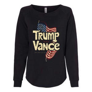 Trump Vance Retro Style Premium Womens California Wash Sweatshirt