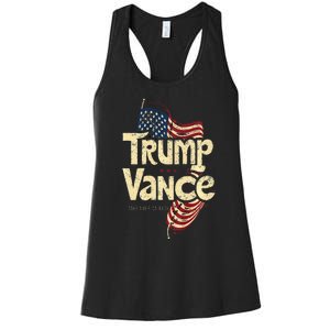 Trump Vance Retro Style Premium Women's Racerback Tank