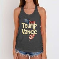 Trump Vance Retro Style Premium Women's Knotted Racerback Tank