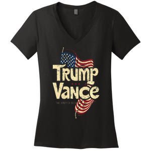 Trump Vance Retro Style Premium Women's V-Neck T-Shirt