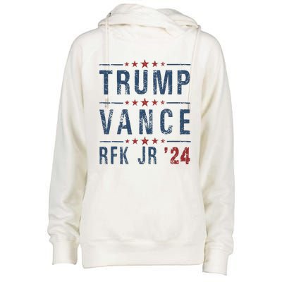 Trump Vance Rfk Jr 2024 IM Voting For Trump Kennedy Vance Womens Funnel Neck Pullover Hood