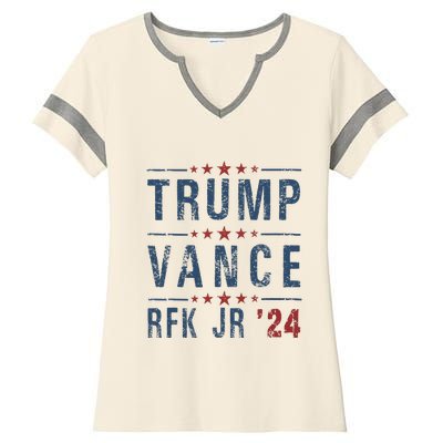 Trump Vance Rfk Jr 2024 IM Voting For Trump Kennedy Vance Ladies Halftime Notch Neck Tee