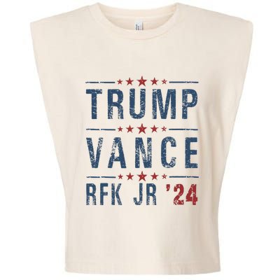 Trump Vance Rfk Jr 2024 IM Voting For Trump Kennedy Vance Garment-Dyed Women's Muscle Tee