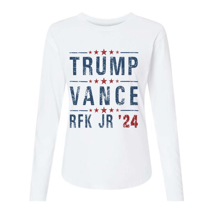 Trump Vance Rfk Jr 2024 IM Voting For Trump Kennedy Vance Womens Cotton Relaxed Long Sleeve T-Shirt