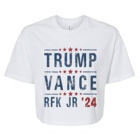 Trump Vance Rfk Jr 2024 IM Voting For Trump Kennedy Vance Bella+Canvas Jersey Crop Tee