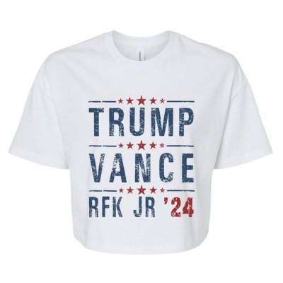 Trump Vance Rfk Jr 2024 IM Voting For Trump Kennedy Vance Bella+Canvas Jersey Crop Tee