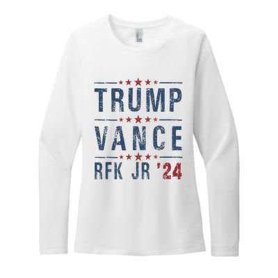 Trump Vance Rfk Jr 2024 IM Voting For Trump Kennedy Vance Womens CVC Long Sleeve Shirt